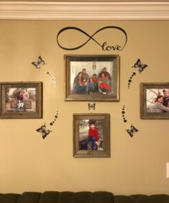 Picniva Wall Stickers Bedroom Decor Infinity Symbol Word Love Vinyl Art Decal 7'' X 22'' Black 21 81nYuY9rqUL