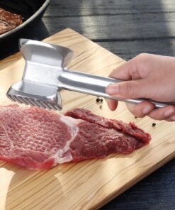 New Star Foodservice 36374 Heavy Duty Cast Aluminum Meat Tenderizer, 10-Inch 13 81nZg4s3YPL