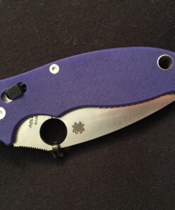 Spyderco Manix 2 Signature Knife with 3.37" CPM S110V Steel Blade and Durable Dark Blue G-10 Handle - PlainEdge - C101GPDBL2 43 81nalfRdVOL