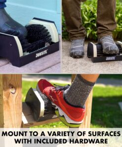 Jobsite The Original Boot Scrubber - All Weather Industrial Shoe Cleaner & Scraper Brush 1 Pack 29 81nbFiZHvBL