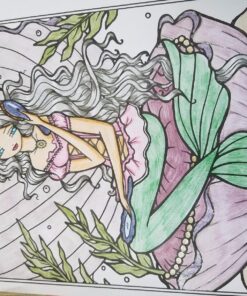Sweet & Simple Whimsy Girls: Mermaids and More to Color 77 81nccb1uPxL