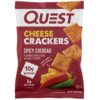 Quest Nutrition Cheese Crackers, Spicy Cheddar Blast, 10g of Protein, Low Carb, Made with Real Cheese, 12 Count (1.06 oz bags)