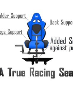 OpenWheeler Advanced Racing Seat Driving Simulator Gaming Chair with Gear Shifter Mount Blue 14 81ndYb1YC3L