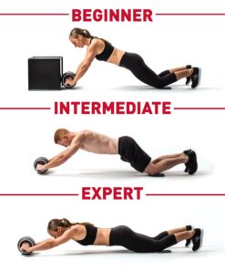 Perfect Fitness Ab Carver Pro Roller Wheel With Built In Spring Resistance, At Home Core Workout Equipment, Red 25 81neuIst64L