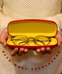 OptiPlix Glasses Case Hard Shell For Men, Women, Kids | Eye Glasses & Sunglasses Case Red 17 81nf8WvHc9L