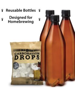 Mr. Beer Complete Beer Making 2 Gallon Starter Kit, Premium Gold Edition, Brown Complete Kit 30 81nfdo0luIL