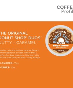 The Original Donut Shop Duos Nutty + Caramel Keurig Single-Serve K-Cup Pods, Light Roast Coffee, 72 Count (6 Packs of 12) 12 Count (Pack of 6) 19 81ngufiN7IL
