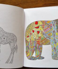 Adult Coloring Books Set - 3 for Grownups 120 Unique Animals, Scenery & Mandalas Designs. Adults Relaxation. 45 81niA adOjL