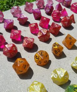 Wiz Dice Series II - DND Dice Set (105 Dice, 15 Sets of 7 Unique Colors) - Perfect DND Gifts - Role Playing Dice DND Accessories for TTRPG MTG Dice Games -D&D Dice Game Sets in Unique Finishes 42 81nixrjInxL 1