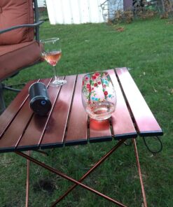 TREKOLOGY Medium Aluminum Camping Table Brown Foldable Portable 43 81njEHoECDL