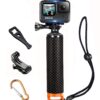 Waterproof Floating Hand Grip Compatible with GoPro Hero 12 11 10 9 8 7 6 5 4 3 3+ 2 1 Session Black Silver Camera Handler & Handle Mount Accessories Kit for Water Sport and Action Cameras (Orange) 4 81njReIR0XL 1
