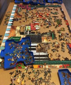 Ravensburger Sort and Go Jigsaw Puzzle Accessory - Sturdy and Easy to Use Plastic Puzzle Shaped Sorting Trays to Organize Puzzles Up to 1000 Pieces, Blue 53 81nkpoZPLL