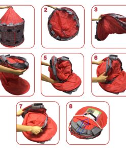 Kiddey Knight's Castle Kids Play Tent -Indoor & Outdoor Children's Playhouse - Durable & Portable with Free Carrying Bag – “Bonus” Shield and Sword Set - Makes for Boys & Girls Knights Tent 36 81npHLd5kzS 2