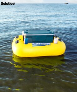 SOLSTICE Super Chill Inflatable River Raft Float Tube Series 1-6 Person With Cupholders Cooler Mesh Bottom Backrest Grab Handles Tie On Rope For River Lake Ocean Pool Floating Snow Heavy Duty Material Floating Cooler Raft 15 81nq85XDi L