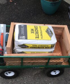 Gorilla Carts GOR400-COM Steel Garden Cart, Steel Mesh Removable Sides, 3 cu ft, 400 lb Capacity, Green 47 81nqIj7nP6L