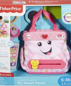 Fisher-Price Smart Purse Learning Toy with Lights Music and Smart Stages Educational Content for Babies and Toddlers, Pink 26 81nsMEQaSVL