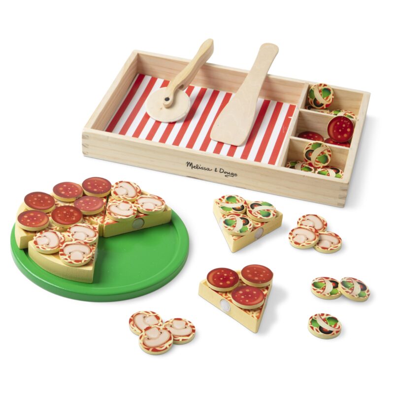 Catalog 2 Melissa & Doug Wooden Pizza Play Food Set With 36 Toppings - Pretend Food And Pizza Cutter/ Toy For Kids Ages 3+