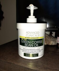 Advanced Clinicals Green Coffee Bean Lift & Slim Body Cream Skin Care Anti Cellulite Cream | Caffeine Body Lotion Balm To Firm, Tighten, & Hydrate Look Of Legs, Arms, Tummy, Butt, & Thighs, 16 Ounce 16 Ounce (Pack of 1) 38 81nxjNn84OL