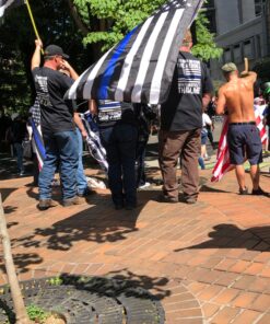 Anley Fly Breeze 3x5 Foot Thin Blue Line USA Flag - Vivid Color and Fade Proof - Canvas Header and Double Stitched - Honoring Law Enforcement Officers Flags Polyester with Brass Grommets 3 X 5 Ft - Polyester 32 81nxzqWfAWL