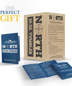 North Stainless Steel Vacuum Insulated 5-Piece Tumbler Set, 30 oz, Travel Mug For Home, Office, School – Like Yeti Tumbler For Ice Drink & Hot Beverage Stainless Steel 30 oz 28 81ny5ZcgxL