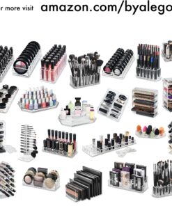 byAlegory Acrylic Eye Liner / Lip Liner Organizer & Beauty Makeup Holder | 26 Space Makeup Pencil Organization Container Storage - Clear 30 81nyPgusIVL 1