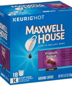 Maxwell House French Roast Coffee K-Cup Pods, 18 count 8 81o eUTEZYL