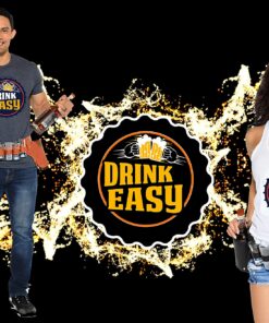 Liquor Holster - Liquor Belt - Shot Holder - Version 2.0 Holds 5 Shot Glasses And 2 Bottles (Black) Black 7 81o0tV9iiFL