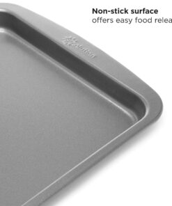 Ecolution EIOGY-1204 Toaster Oven Bakeware 4Piece Set | Nonstick Heavy Duty Carbon Steel,Gray Gray 30 81o18rv3hcL
