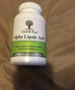 Simply Natures Pure Alpha Lipoic Acid 600mg 120 Veggie Capsules, Non-GMO Thioctic Acid 4 Month Supply 120 Count (Pack of 1) 31 81o19N53DYL