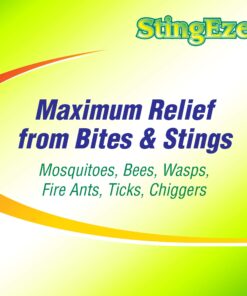 StingEze MAX Bug Bite Relief, Maximum Itch Relief from Bug Bites and Stings, Stops Pain, Relieves Itching, Reduces Infection - 0.5 oz Travel Pen Dauber 20 81o2ubeJg2L