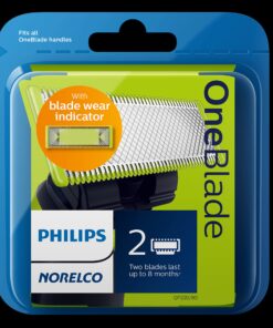 Philips Norelco Genuine OneBlade Replacement Blades, 2 Count, QP220/80 31 81o3SNm StL
