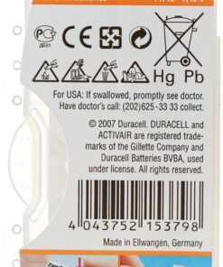 Duracell Hearing Aid Batteries Size 13 Pack 60 Batteries 1.45V 6 Count (Pack of 1) 4 81o47QRKNnL