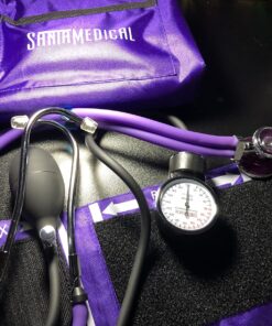 Santamedical Adult Deluxe Aneroid Sphygmomanometer with Stethoscope, Cuff and Carrying case Purple 38 81o4zplhw8L