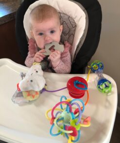 Grapple, Suction Cup Toys Holder for High Chair , Stroller and Teething Toys for Babies 6-12 Months. One of Your Baby Must Haves! Red 43 81o5OS8ODJL