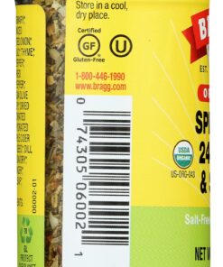 Bragg Sprinkle Herb and Spice Seasoning 1.5 Ounce (Pack of 1) 12 81o7BtbnRjL