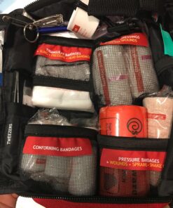 Surviveware Comprehensive Premium First Aid Kit Emergency Medical Kit for Trucks, Cars, Camping, Office and Sports and Outdoor Emergencies - Large 200 Piece Set Regular 47 81o9 KnKmmL