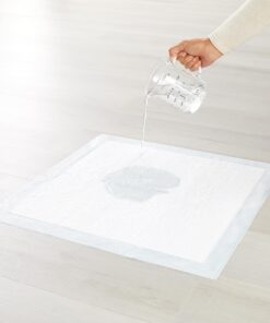 Amazon Basics Dog and Puppy Pee Pads with Leak-Proof Quick-Dry Design for Potty Training, Standard Absorbency, Regular Size, 22 x 22 Inches, Pack of 100, Blue & White Unscented Regular (100 Count) 22 81o9oGDtc5L 1