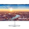SAMSUNG 34” ViewFinity CJ79 Series Ultrawide QHD (3440x1440) Computer Monitor, 100Hz, Thunderbolt 3 Daisy Chain, QLED, HDMI, USB Hub, Height Adjustable Stand, LC34J791WTNXZA, White 34-in Curved 21:09 + Thunderbolt 3 21 81oADRhNq2L