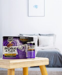 Hot Shot Bed Bug & Flea Fogger, 3 Count (Pack of 1), Kills Fleas Indoors, Get Rid of Fleas In House, Inhibits Reinfestation Up to 7 Months 1 Pack 21 81oAqFesanL
