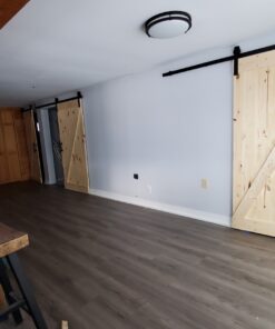 U-MAX 6.6 FT Sliding Barn Wood Door Basic Sliding Track Hardware Kit (Basic "J") 52 81oBsiE7OL