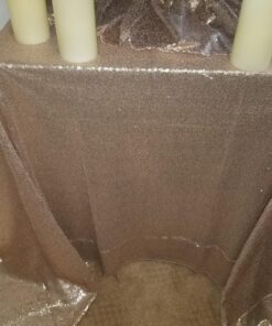 ShinyBeauty 60inx102in Sequin Tablecloth for Wedding/Party- Champagne Blush 60x102-Inch 42 81oDcy35rKL