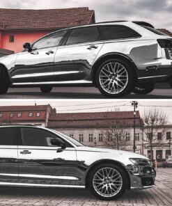 TECKWRAP 11.5" x 60" Chrome Mirror Silver Vinyl Wrap Adhesive Car Sticker Decal Film 32 81oDvTW2UzL