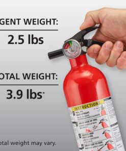 Kidde Fire Extinguisher for Home, 1-A:10-B:C, Dry Chemical Extinguisher, Red, Mounting Bracket Included 1 Pack Basic 35 81oE3WqAx L