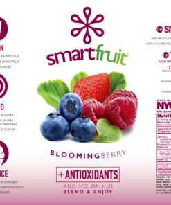 Smartfruit Blooming Berry + Antioxidants, 100% Real Fruit Purée, Non-GMO, No Additives, Vegan - 48 Fl. Oz 12 81oG8MfFVBL