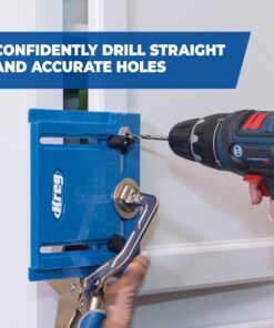 KREG KHI-Pull Cabinet Hardware Jig - for Cabinet Door Handles - Drilling Guide for Cabinet Doors - Creates Straight, Even Holes - Durable Drill Guides 46 81oHAB8YQ3L