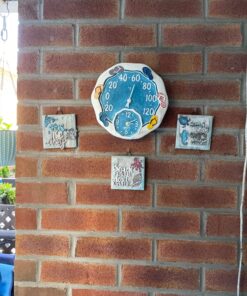 Alternative view of Springfield 12" Sandals Poly Resin Thermometer with Clock