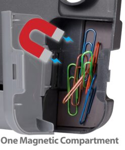 Officemate Portable Clipboard Storage plastic Case for A4 sizes, Charcoal (83301),11-3/4"w x 1-1/2"d x 14-1/2"h 36 81oJEH7 2pL