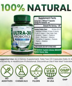 Probiotic, Probiotics for Women Men Adults Probiotics for Digestive Health, Immune Support Probiotic Supplement With Organic Prebiotics And Probiotics & Lactobacillus Gasseri Mens & Womens Gut Health 23 81oJSHw7fNL