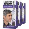 Just For Men Touch of Gray, Mens Hair Color Kit with Comb Applicator for Easy Application, Great for a Salt and Pepper Look - Medium Brown, T-35, Pack of 3 (Pack of 3) Medium Brown T-35 2 81oJxKvbOjL