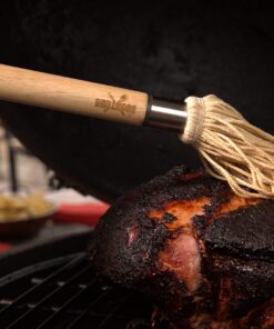 GRILLHOGS 18" Basting Mop - BBQ Mop Brushes for Sauce, Extra-Absorbent Double Head, Ergonomic Durable Natural Oak Handle, BBQ Grill Brush & Sauce Brush 11 81oK4evyIbL
